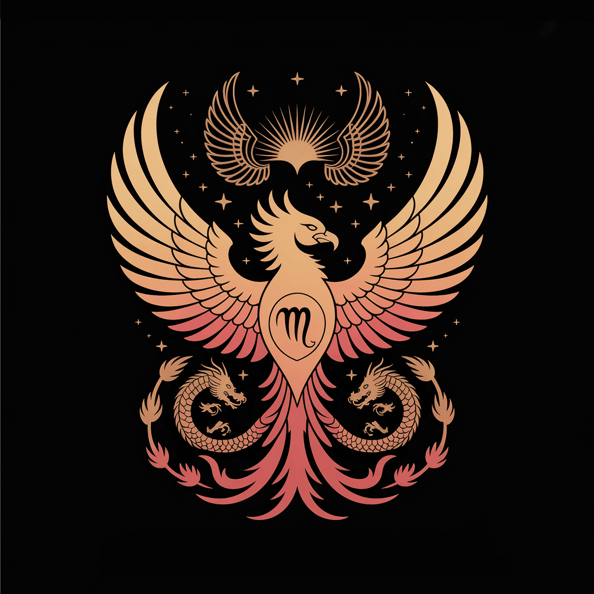 Ascended Phoenix Reiki phoenix emblem
